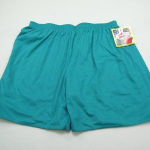 VTG Jerzees Reversible Athletic Gym Shorts Adult 2X Green Elastic Active Retro